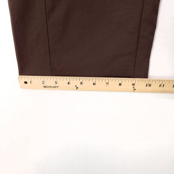 Patagonia Mystery Pants Flat Front Wide Leg Polyester Womens 8 Brown - Picture 11 of 14